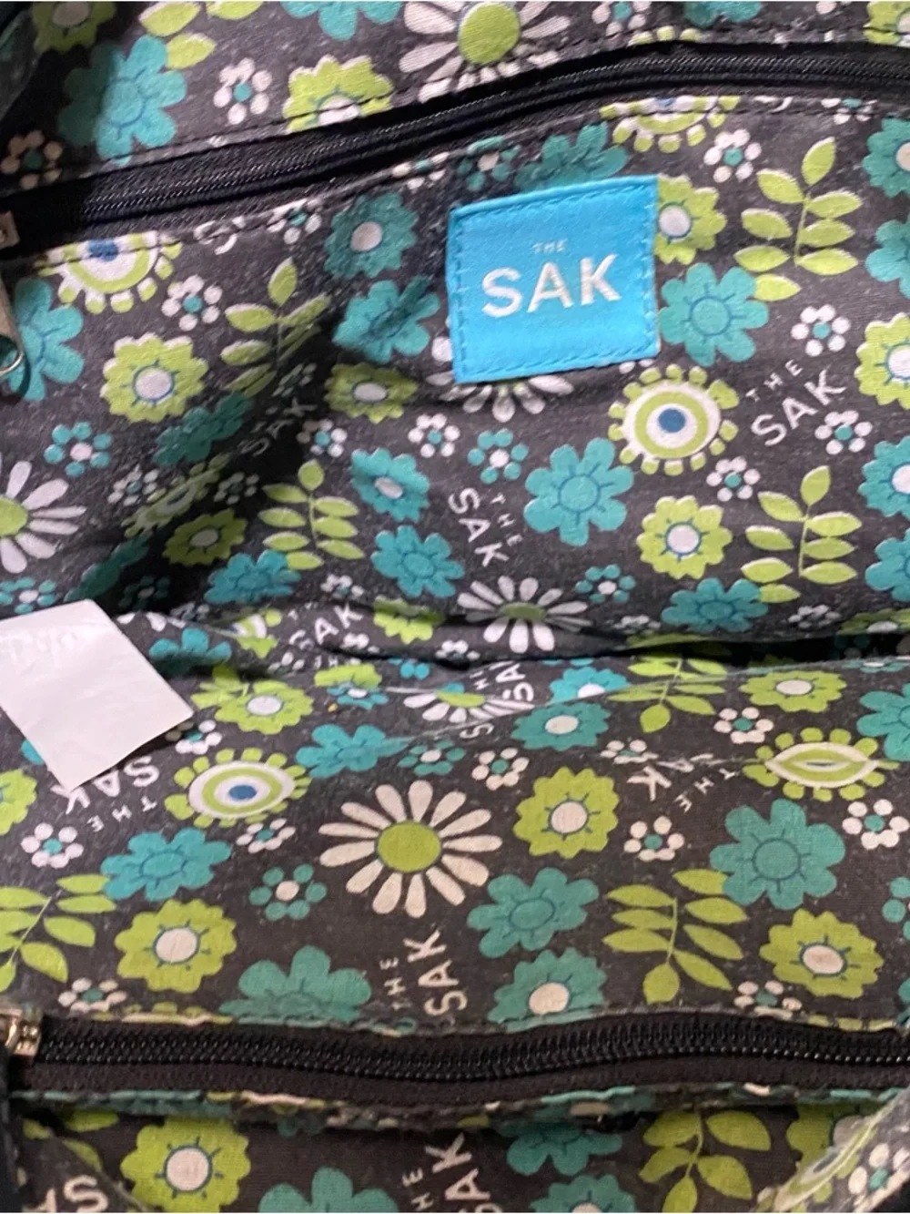 The Sak Soft Black Leather Tote Shoulder Bag Handbag